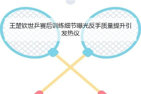 王楚钦世乒赛后训练细节曝光反手质量提升引发热议
